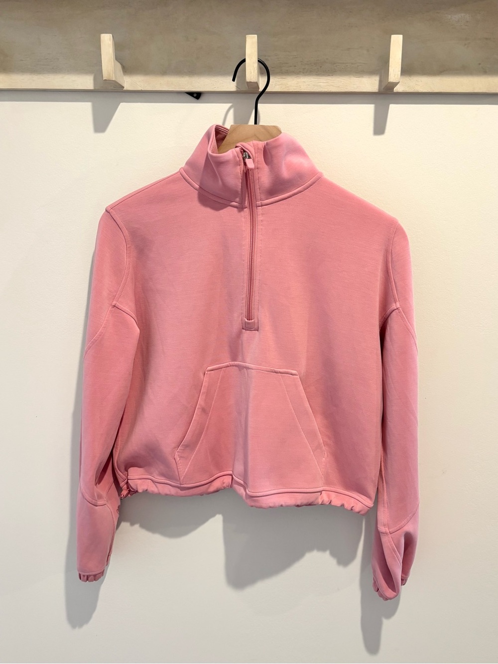 Lululemon Brushed Softstreme Half Zip - Pink Tide